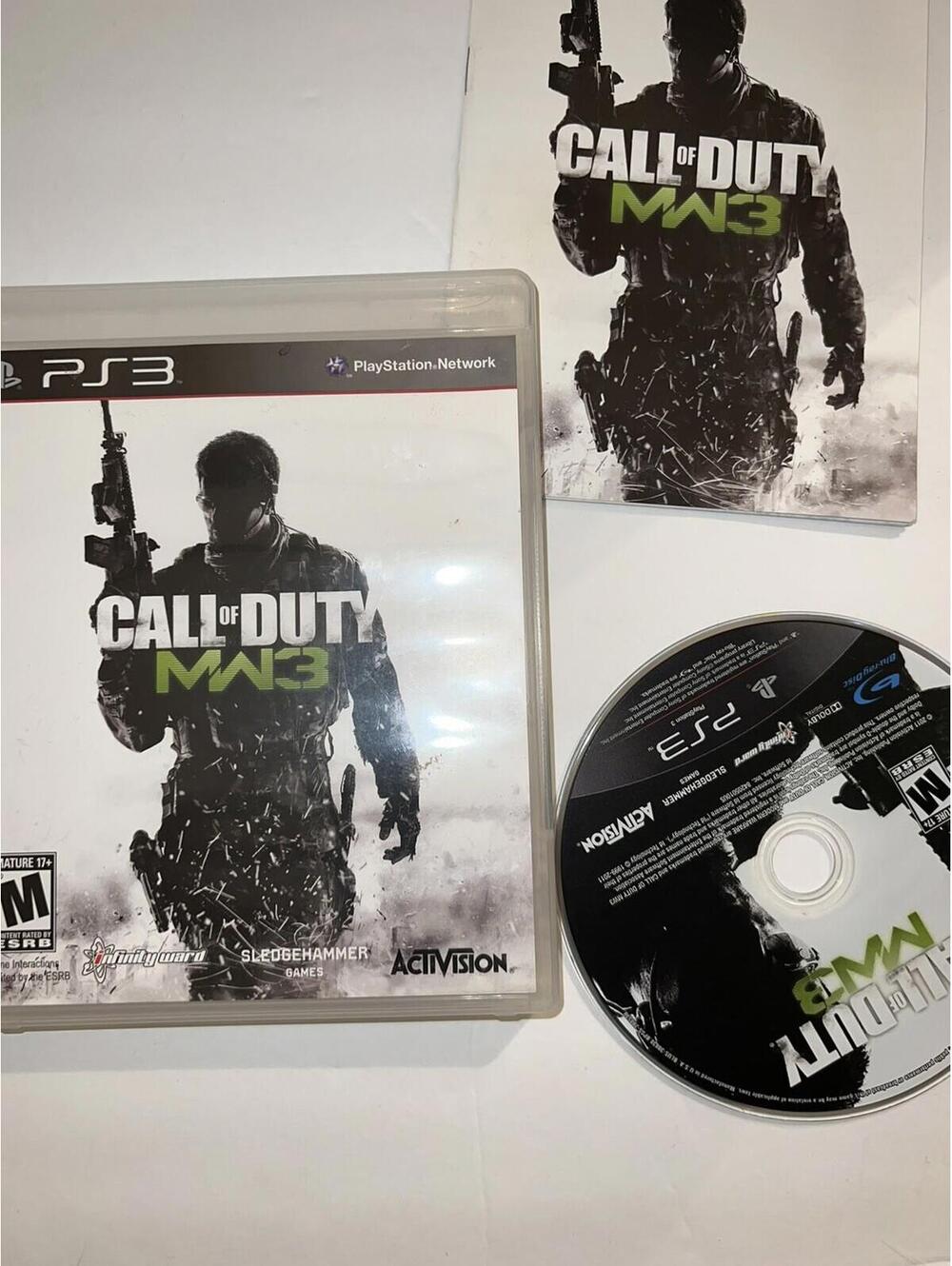 Call of Duty: Modern Warfare 3 (Sony PlayStation 3, 2011) Manuel And Case
